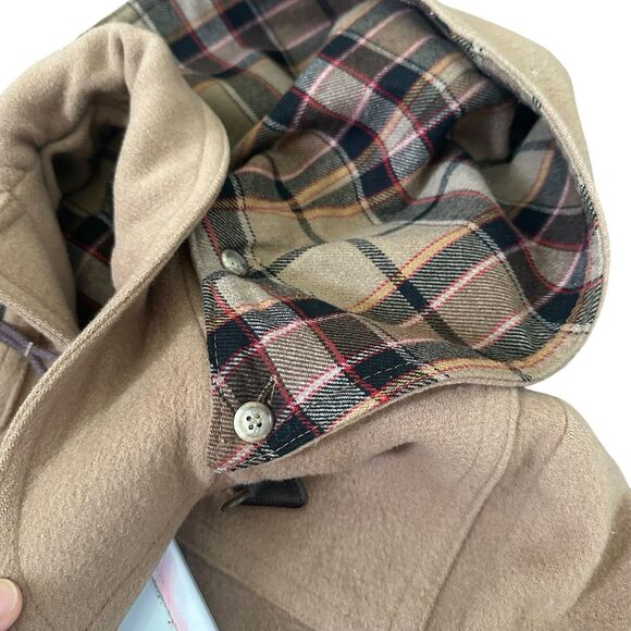 Vintage Evan-Picone Wool Duffle Coat Camel Toggle Jacket Made Yugoslavia - Picture 4 of 9